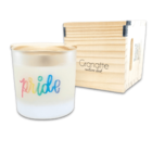 Vela Vegetal Aromática | Pride - Caixa De Madeira - Translúci